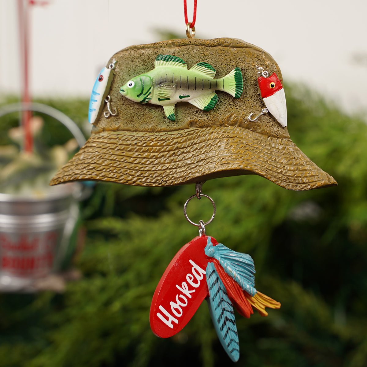 Fishing Bucket Hat Ornament - Christmas Place