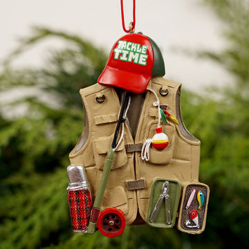 Fishing Vest Ornament - Christmas Place
