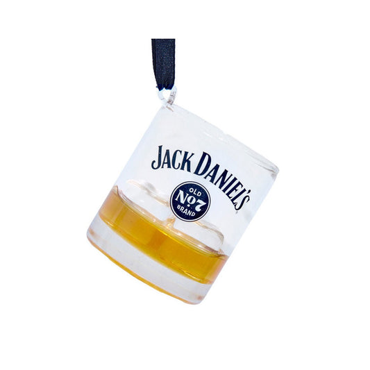 Jack Daniels whiskey Glass Ornament - Christmas Place
