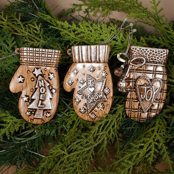 3.5Inch Glitter Glove Ornament