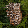 3.5Inch Glitter Glove Ornament