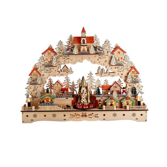 18 Inch LED Musical Motion Christmas Village