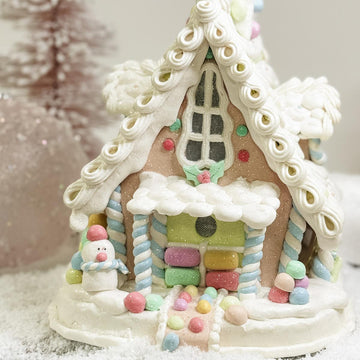 LED Pastel Gingerbread House