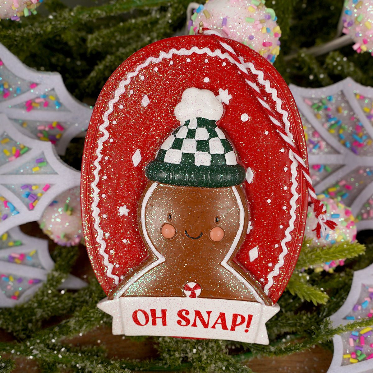Red Gingerbread Ornament - Christmas Place