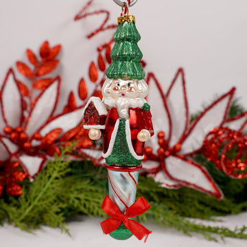 Red Green Nutcracker Ornament - Christmas Place