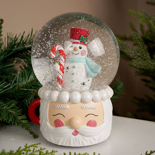 Santa Mug With Snowman Waterglobe - Christmas Place