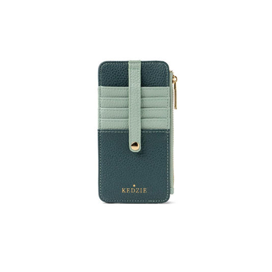 Teal Essentials Only Zippered Wallet