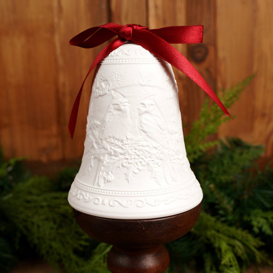 Merry Christmas Christmas Cardinals Bell Luumii Light Ornament - Christmas Place