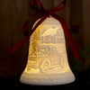 Christmas Truck Luumii Light Porcelain Bell Ornament - Christmas Place