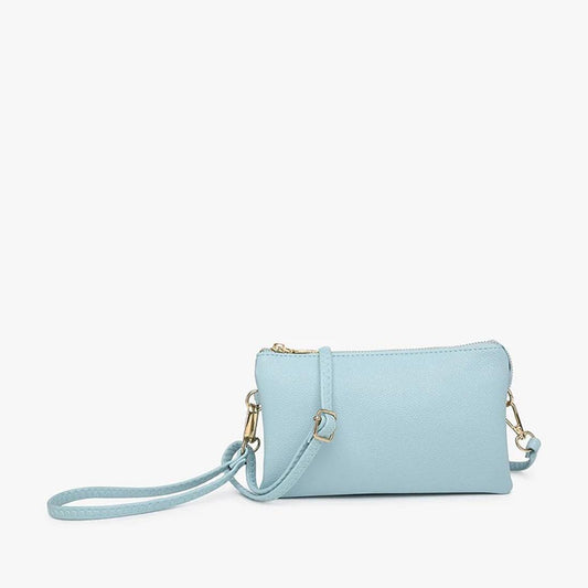 Ice Blue Riley Crossbody Wristlet