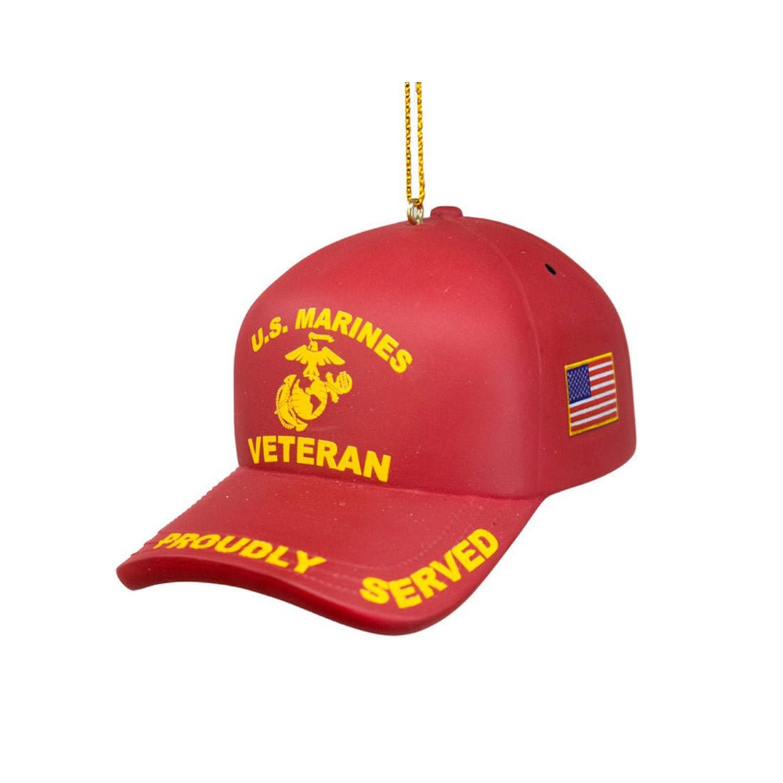 Marines Veteran Cap Ornament - Christmas Place