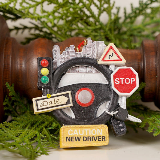 Caution New Driver Ornament - Christmas Place