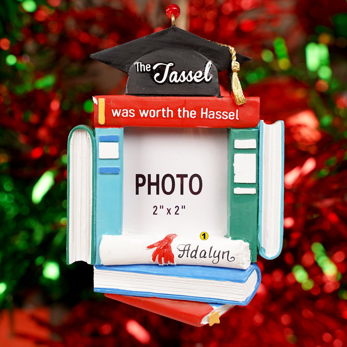 Graduate Photo Frame Ornament - Christmas Place