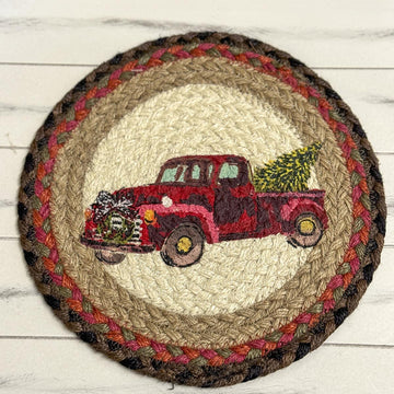 10in Christmas Truck Trivet