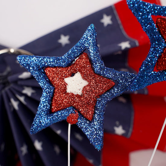 Triple Glitter Star Pick - Christmas Place