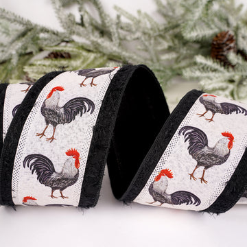 4Inch Rooster Ribbon