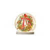8 inches tall Christmas Birds LED Frosted Glass Table Piece- Christmas Place