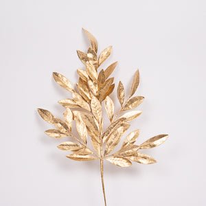 Matte Gold Bay Leaf - Christmas Place