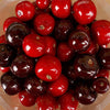 Red and Burgundy Tube of Christmas Berries Christmas Decor - Christmas Place