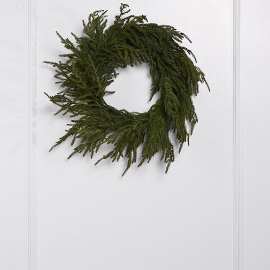 24IN NORFOLK REAL TOUCH WREATH - Christmas Place