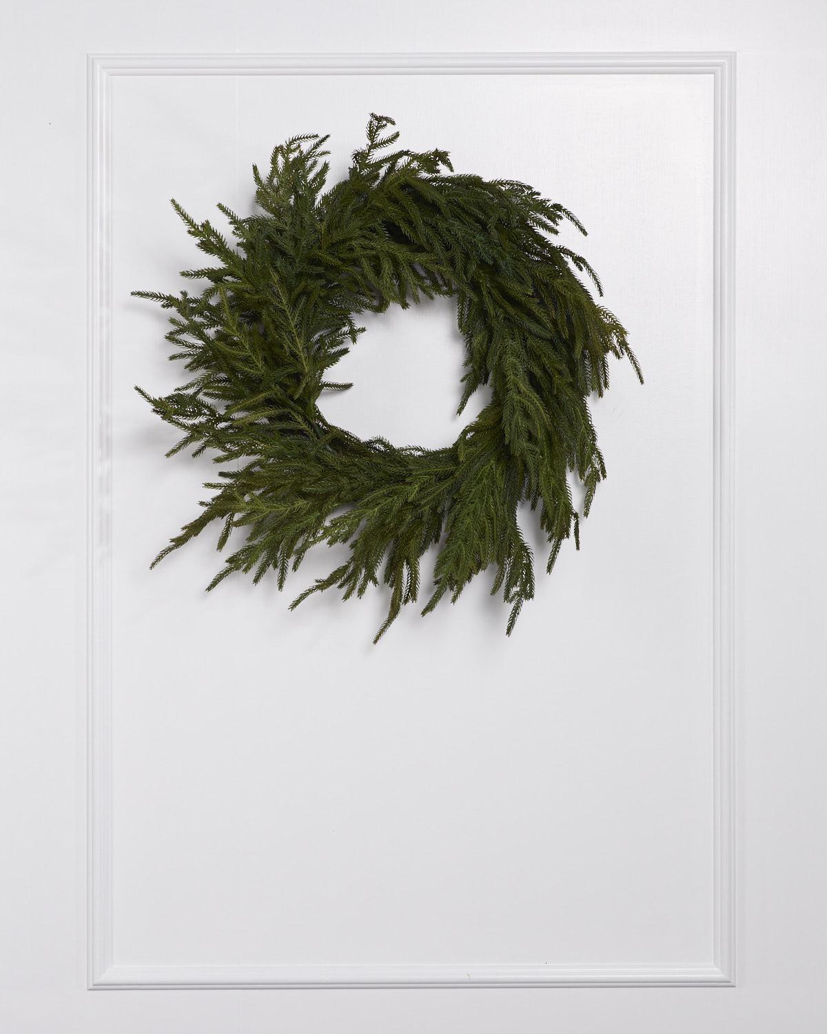 24IN NORFOLK REAL TOUCH WREATH - Christmas Place