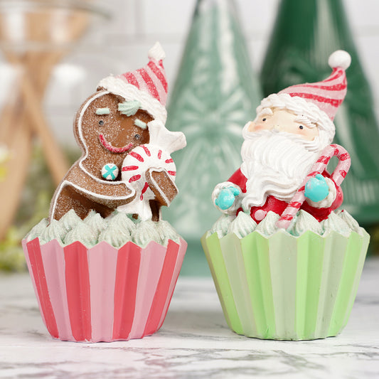 Santa and Ginger Cupcake