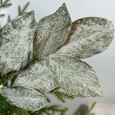 32IN Frosted Magnolia Leaf