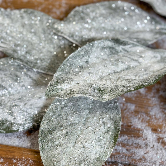 32IN Frosted Magnolia Leaf