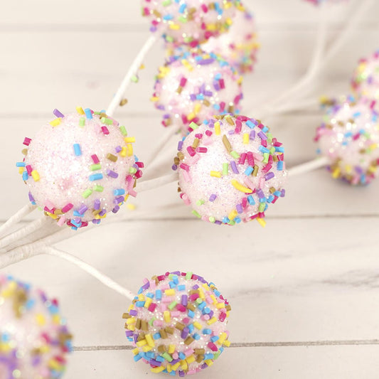 27 Inch Pink Candy Ball Spray