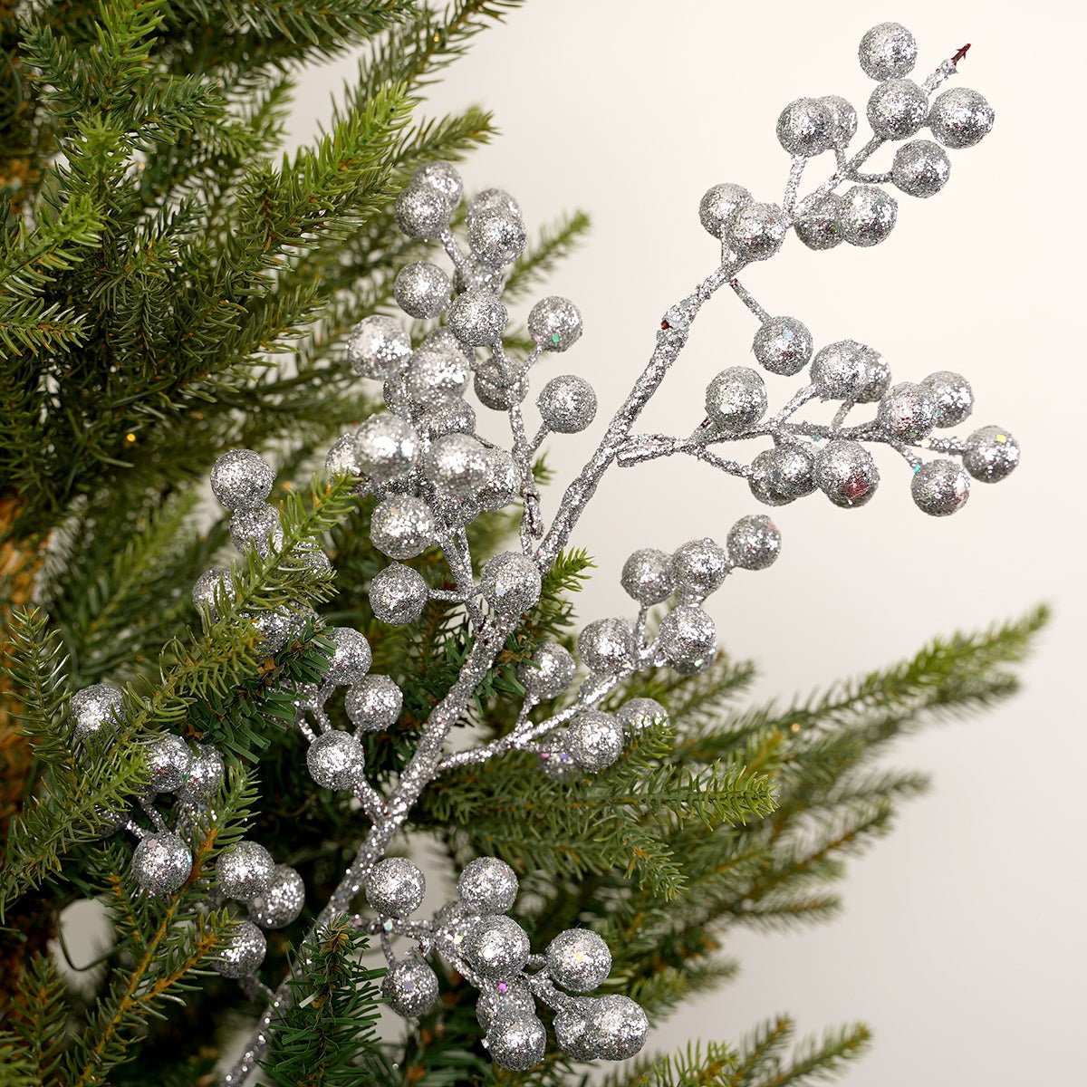 Glittered Berries Christmas Tree Spray - Christmas Place