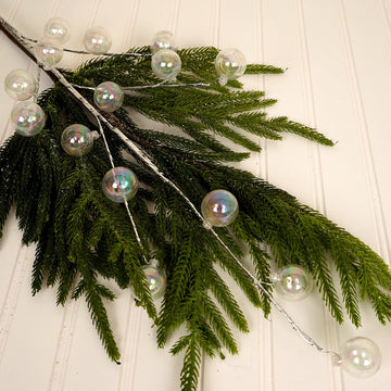 30In Iridescent Ball Spray - Christmas Place