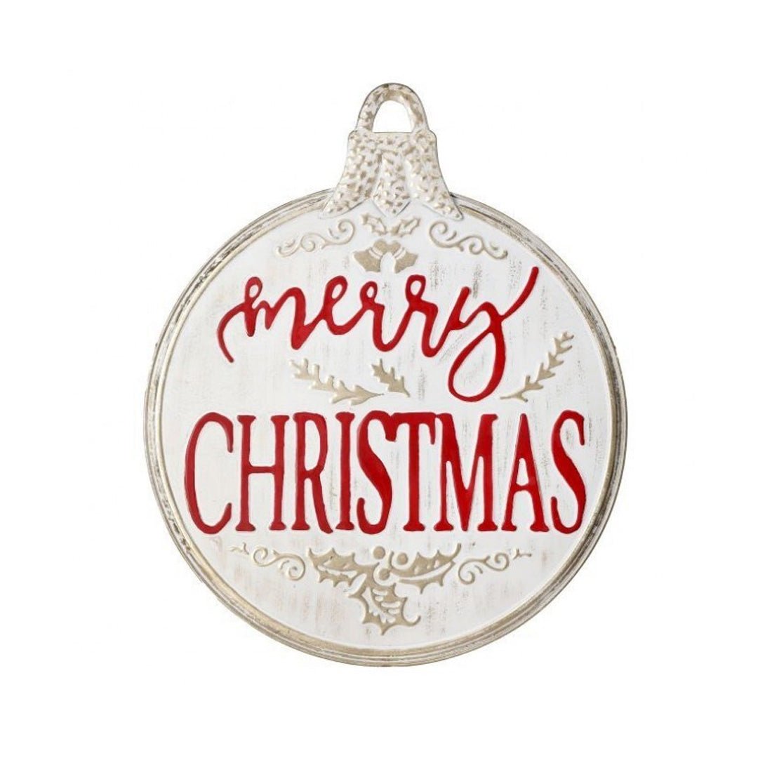 Metal Merry Christmas Sign Ornament - Christmas Place