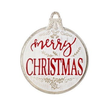 Metal Merry Christmas Sign Ornament - Christmas Place