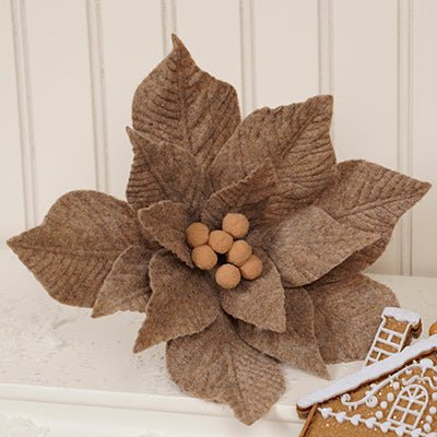 24In Taupe Poinsettia - Christmas Place