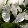 48In Silver Mirrored Leaf Garland - Christmas Place