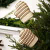 Natural Jute Fiber Mitten Christmas Spray - Christmas Place