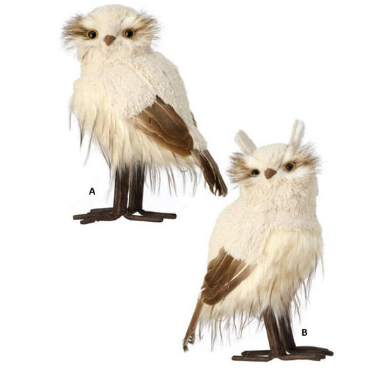 12in Natural Snow Owl