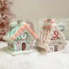 Glass Pastel Gingerbread House - Christmas Place