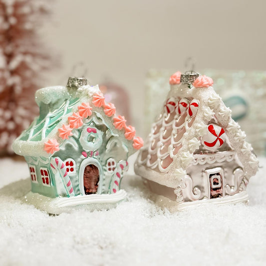 Glass Pastel Gingerbread House