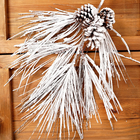36In Long Snow Pine Cone Spray - Christmas Place