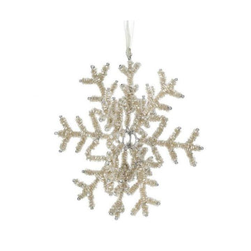 Champagne Snowflake Ornament