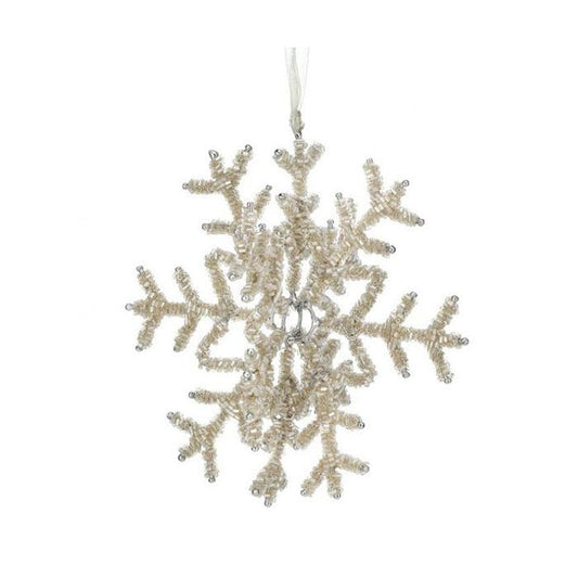 Champagne Snowflake Ornament