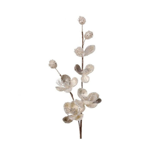 35In Champagne Crystal Magnolia Flower