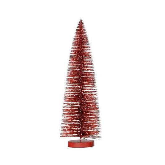 9 Inch Red Snow Tip Bristle Tree