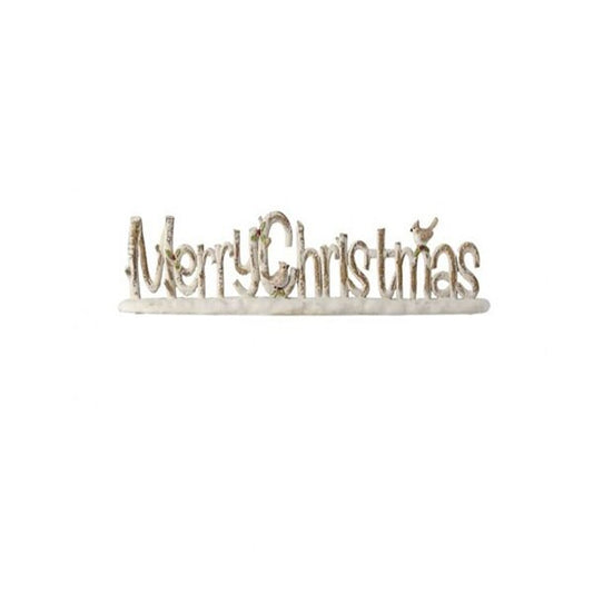 White Wash Merry Christmas Sign