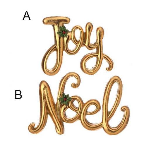 Gold Joy Noel Sign Ornament