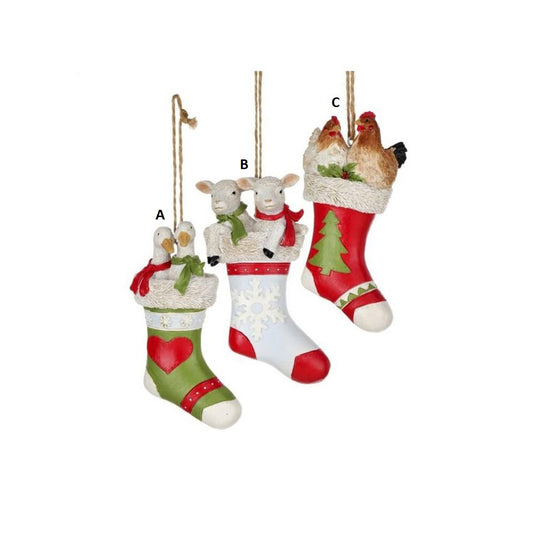 Farm Animal Stocking Ornament