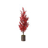 Christmas Red Berry Potted Tree 39 inches Christmas Decor Christmas Place