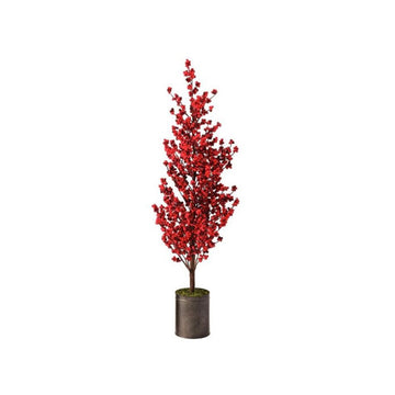 39In Red Berry Potted Tree