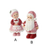 Red Pink Santa Mrs Claus Christmas Figures Each sold separately - Christmas Place